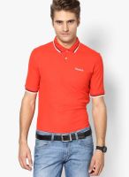 Reebok Red Solid Polo T-Shirts