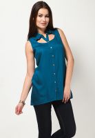 Remanika Sleeveless Blue Shirt