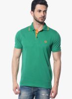 Skookie Green Solid Polo T-Shirts