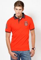 Timberland Red Solid Polo T-Shirts