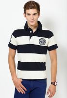 Timberland White Striped Polo T-Shirts