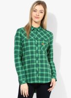 United Colors of Benetton Green Checked Shirt