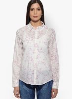 United Colors of Benetton Pink F/Slv Printed Shirt