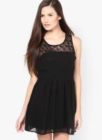 Vero Moda Black Sleeve Less Lace Dress