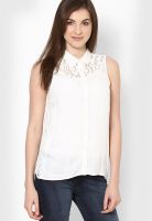 Vero Moda White Sleeveless Shirt