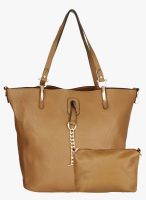 20dresses Tan Polyurethane (Pu) Handbag