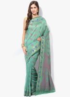Avishi Green Printed Saree