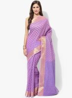 Avishi Purple Embellished Saree