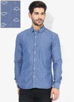 Breakbounce Blue Regular Fit Casual Shirt