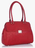 Caprese Hannah Medium Red Satchel Bag