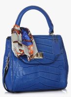 Ebano Blue Leather Sling Bag