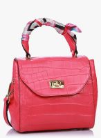 Ebano Pink Leather Sling Bag