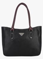 FOSTELO Black Polyurethane (Pu) Handbag