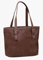 FOSTELO Brown Polyurethane (Pu) Handbag