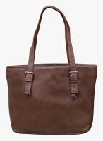 FOSTELO Brown Polyurethane (Pu) Handbag