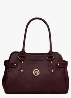 FOSTELO Maroon Polyurethane (Pu) Handbag