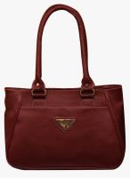 FOSTELO Maroon Polyurethane (Pu) Handbag