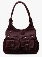 FOSTELO Maroon Polyurethane (Pu) Handbag