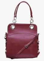 FOSTELO Maroon Polyurethane (Pu) Handbag