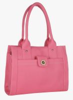 FOSTELO Pink Polyurethane (Pu) Handbag