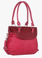 FOSTELO Pink Polyurethane (Pu) Handbag