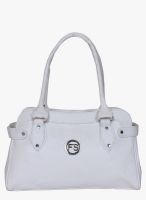 FOSTELO White Polyurethane (Pu) Handbag