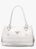 FOSTELO White Polyurethane (Pu) Handbag