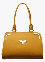 FOSTELO Yellow Polyurethane (Pu) Handbag