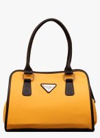 FOSTELO Yellow Polyurethane (Pu) Handbag