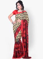 Florence Red Printed Saree