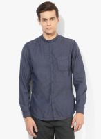 Forca By Lifestyle Grey Solid Casual Shirt