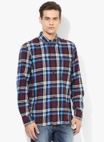 French Connection Multicoloured Checked Regular Fit Casual Shirt