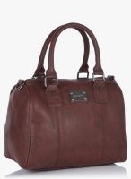 GAUGE MACHINE Maroon Leather Handbag