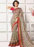 Hypnotex Multicoloured Printed Saree
