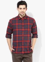 Indian Terrain Multicoloured Checked Slim Fit Casual Shirt