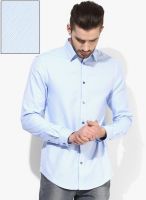 Jack & Jones Blue Striped Slim Fit Casual Shirt