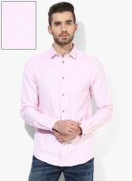 Jack & Jones Pink Checked Slim Fit Casual Shirt