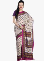 Jashn Beige Printed Saree