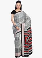 Jashn Grey Printed Saree