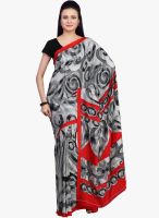 Jashn Grey Printed Saree