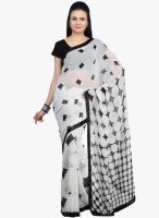 Jashn White Printed Saree Jashn White Printed Saree