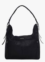 Justanned Black Leather Handbag
