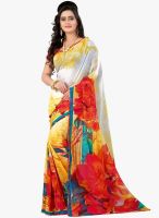 Lookslady Pink Printed Saree