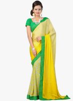 Lookslady Yellow Printed Saree