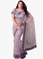 Mahotsav Mauve Embroidered Saree