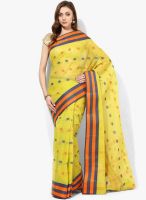 Mmantra Green Embroidered Cotton Saree Mmantra Green Embroidered Cotton Saree