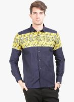 Orange Valley Multicoloured Printed Slim Fit Casual Shirt