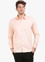 Orange Valley Orange Solid Slim Fit Casual Shirt