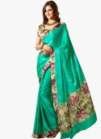 Roop Kashish Green Printed Saree