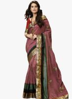 Roop Kashish Pink Printed Saree